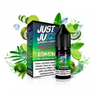 Náplň E-liquid Just Juice Salt 10ml 10mg/20mg: Guanabana & Lime On Ice (Ľadová limetka s graviolou)