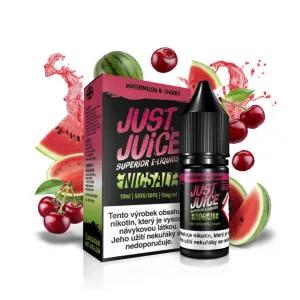 Náplň E-liquid Just Juice Salt 10ml 20mg/11mg: Watermelon & Cherry (Vodný melón & čerešňa)
