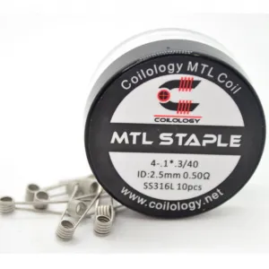 MTL Staple SS316L predmotané špirálky Coilology – 10ks