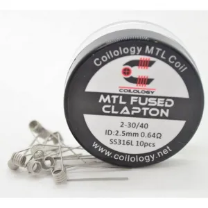 MTL Fused Clapton SS316L predmotané špirálky Coilology – 10ks