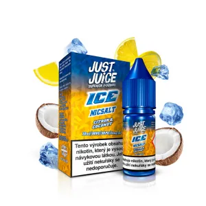 Náplň E-liquid Just Juice Salt 10ml / 11mg-20mg: ICE Citrón & Coconut (Ľadový citrón & kokos)