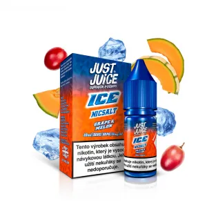 Náplň E-liquid Just Juice Salt 10ml/11mg-20mg: ICE Grape & Melon (Ľadové hroznové víno & cukrový melón)