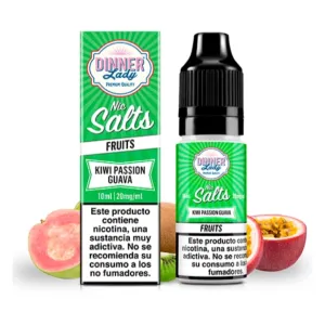 Kiwi Passion Guava 10ml 10mg Salt Dinner Lady