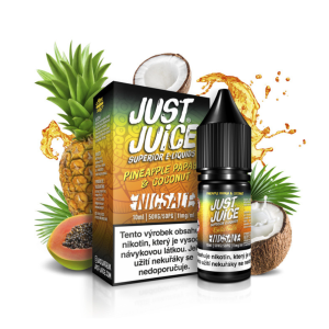 E-liquid Just Juice Salt 10ml/11mg: Pineapple, Papaya & Coconut (Ananas, papája & kokos)